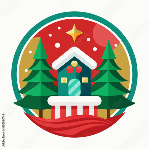 Collection of Holiday Christmas Labels