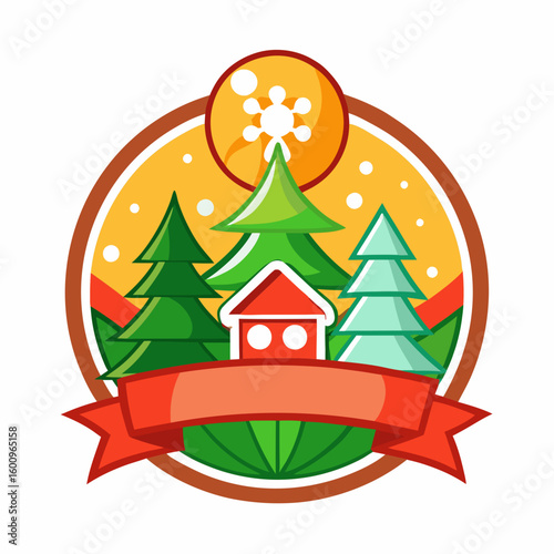 Collection of Holiday Christmas Labels