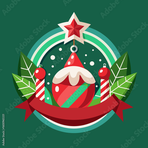 Collection of Holiday Christmas Labels