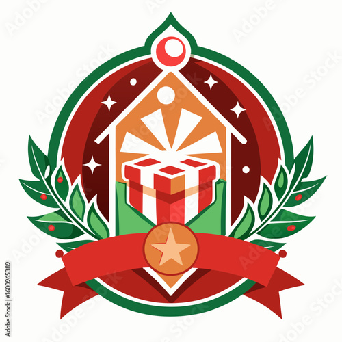 Collection of Holiday Christmas Labels