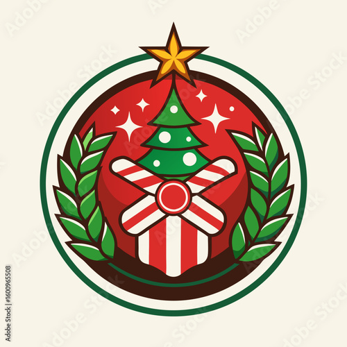 Collection of Holiday Christmas Labels
