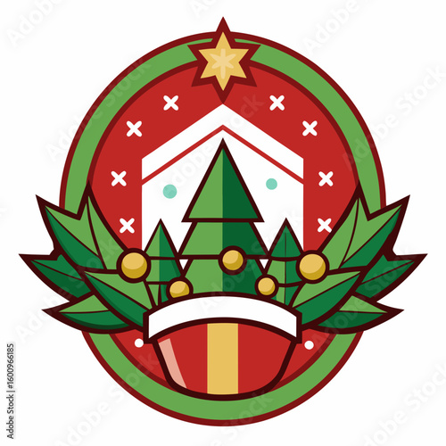 Collection of Holiday Christmas Labels
