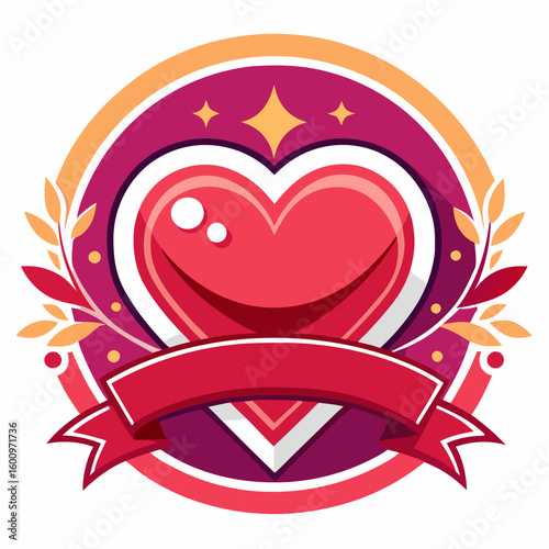Love hearts shape logo vector