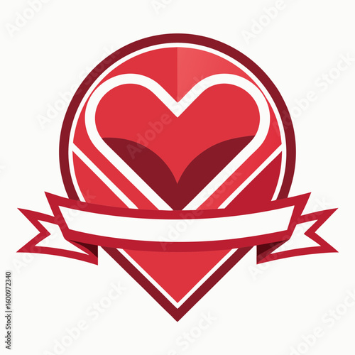 Love hearts shape logo vector