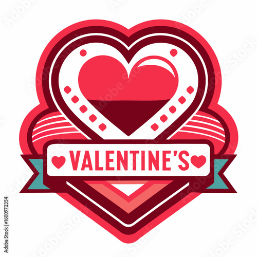 Love hearts shape logo vector