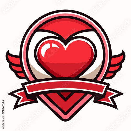 Love hearts shape logo vector