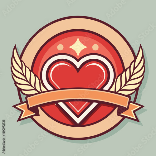 Love hearts shape logo vector