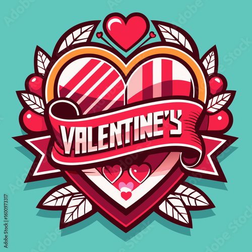 Love hearts shape logo vector