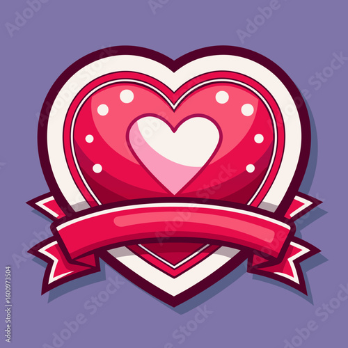 Love hearts shape logo vector