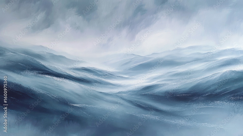Obraz premium Misty mountain range (11)