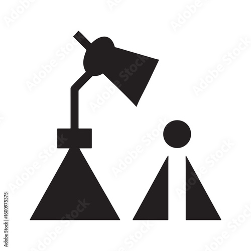 Circus tent with spotlight performance arts and entertainment theme