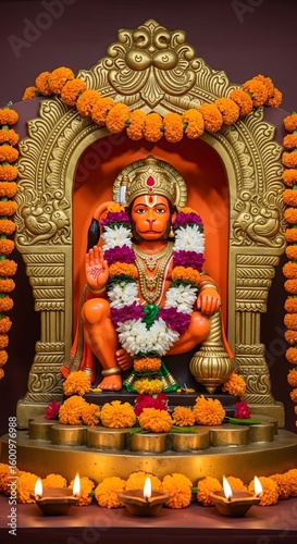Explore hindu deities rama lakshmana sita and hanuman statues for religious worship and devotion