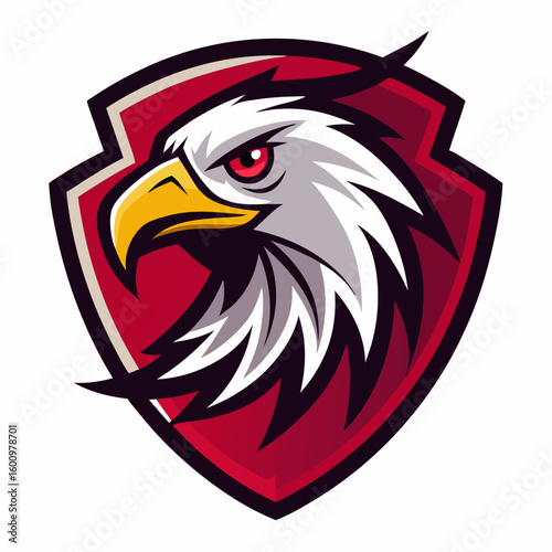 Eagle Illustration vector design, Eagle logo, icon Design, Colorful Eagle Head vector design