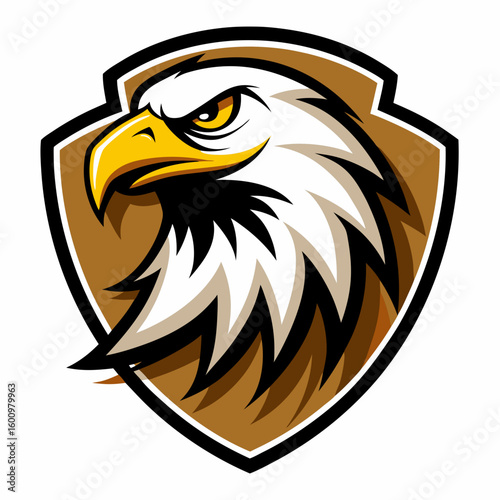 Eagle Illustration vector design, Eagle logo, icon Design, Colorful Eagle Head vector design