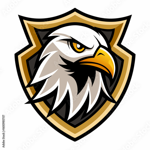 Eagle Illustration vector design, Eagle logo, icon Design, Colorful Eagle Head vector design