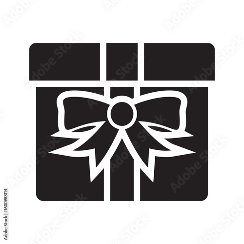 Present gift box icon vector simple design
