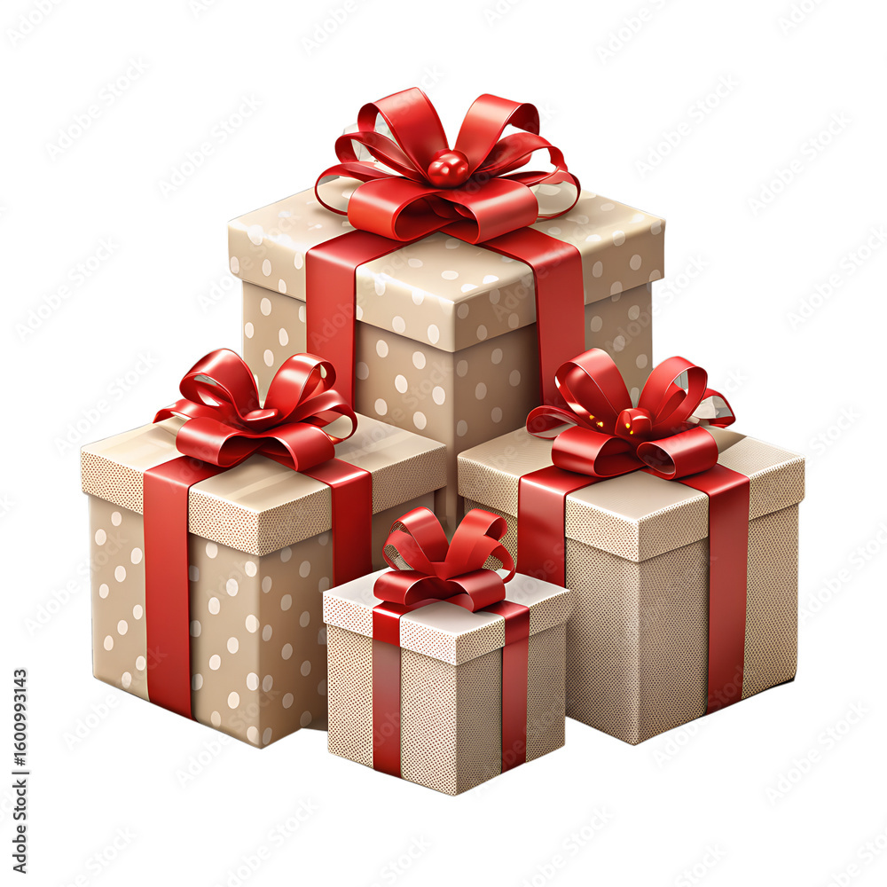 Fototapeta premium gift box isolated on white background