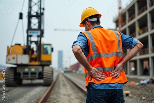A photo series chronicling an engineer's battle with back pain following a construction site accident.