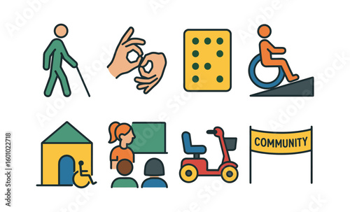 Inclusive design elements for accessibility and community support
