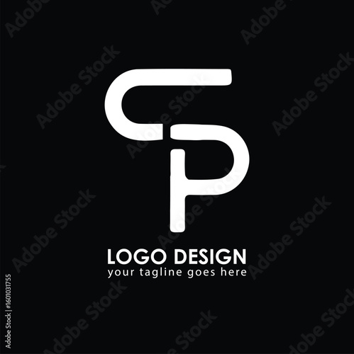 CP CP Logo Design, Creative Minimal Letter CP CP Monogram