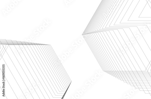 Abstract architectural geometric background