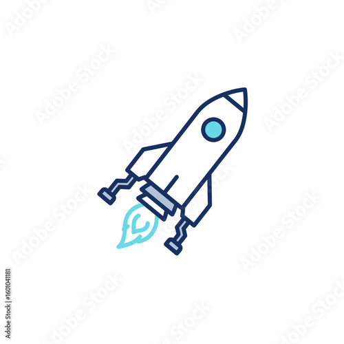 Reusable Launch Rocket Icon