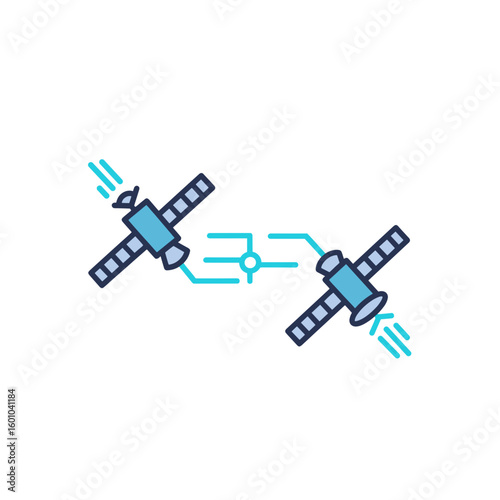 Laser Inter‑Satellite Link Icon