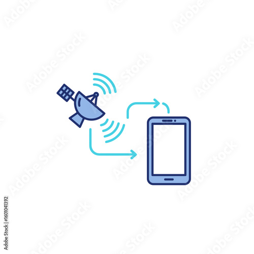 Sat‑to‑Phone Handset Icon