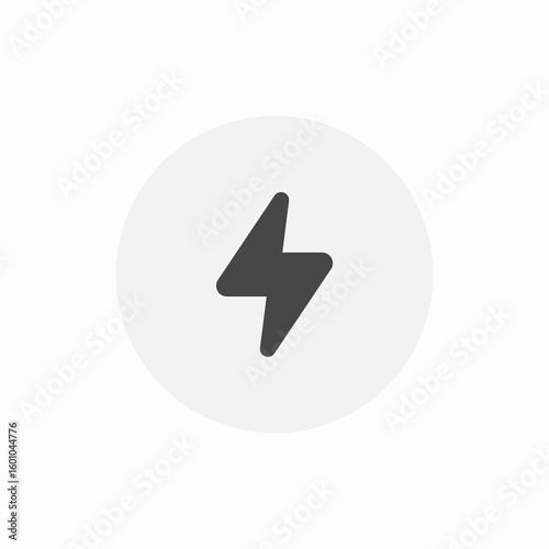 electricity bolt icon sign vector