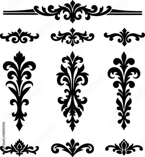 Vintage Ornamental Flourish Vector Set

 