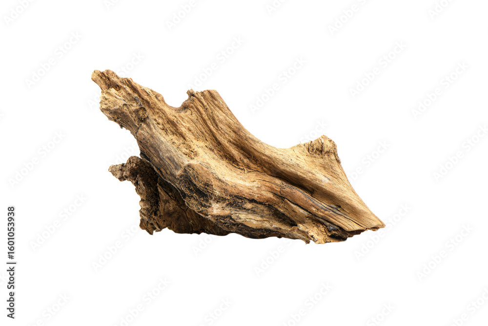 Fototapeta premium a piece of wood is shown on a white background