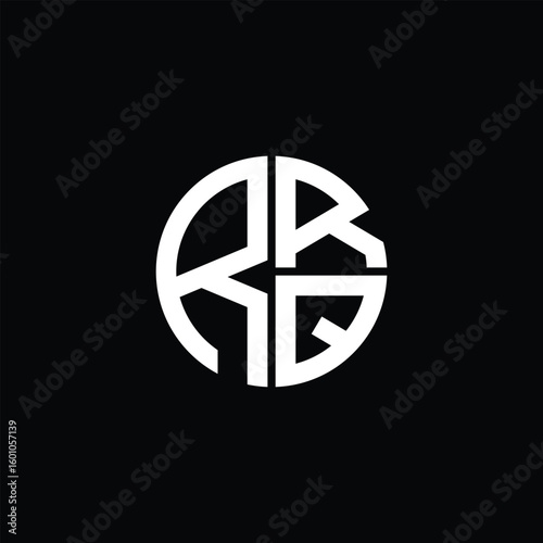 Free Download RRQ logo RRQ icon RRQ monogram RRQ letter minimalist Circle flat Unique modern abstract logo design. - GFXLoad