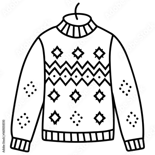 Funny Ugly Sweater Vector