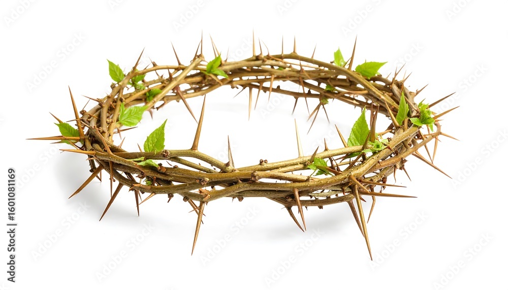 Fototapeta premium Crown of thorns isolated on white