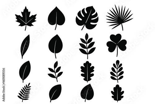 Cow silhouettes vector illustration set. Simple black and white farm animal icons for agriculture, farming, and animal husbandry. Modern isolated cattle for dairy industry.