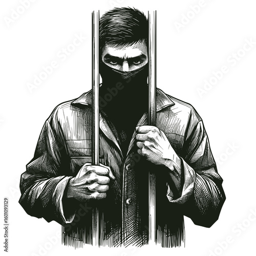 Ninja holding swords ready for attack