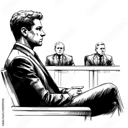Man testifies before jury in courtroom
