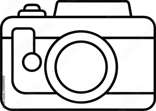 Wallpaper Mural camera icon line art vector illustration on transparent background
 Torontodigital.ca