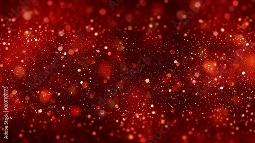 Red bokeh glitter background