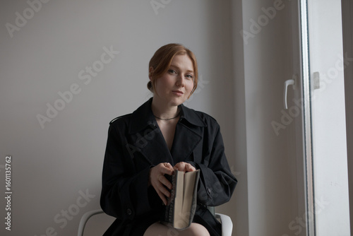 young woman with a laptop