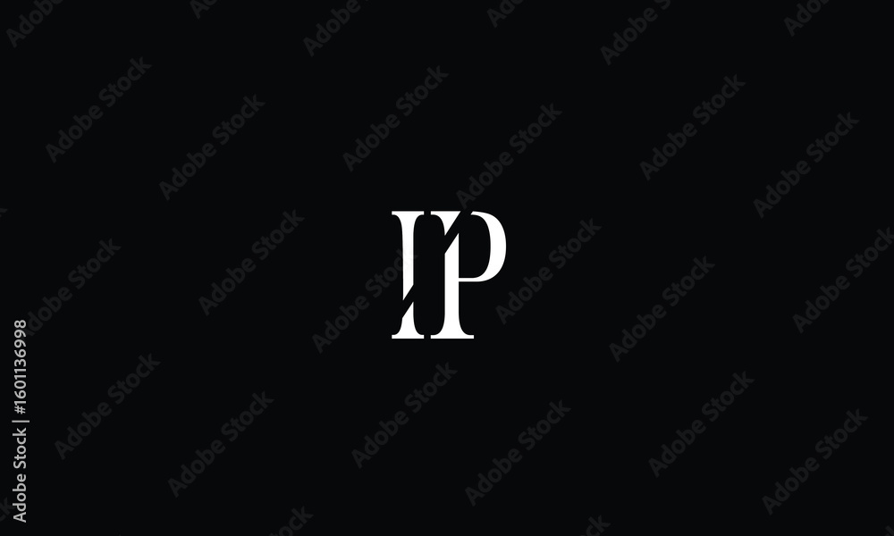 Fototapeta premium IP,PI,I,P,P,I abstract, letters, logo, monogram, style, symbols, ambitions, icons, 