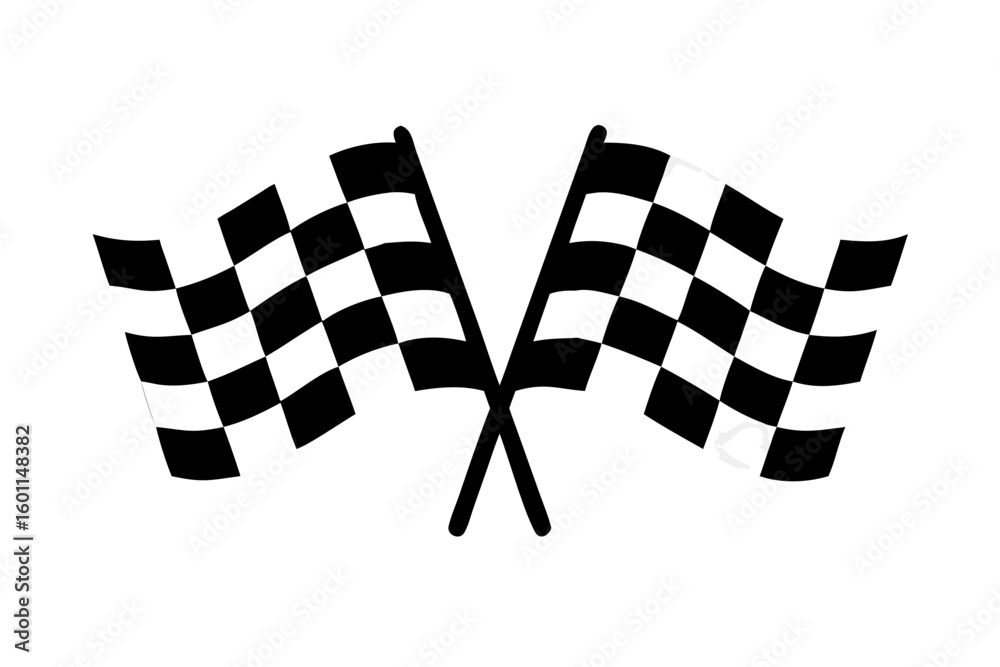 Fototapeta premium Abstract white brush strokes and shapes on a black background