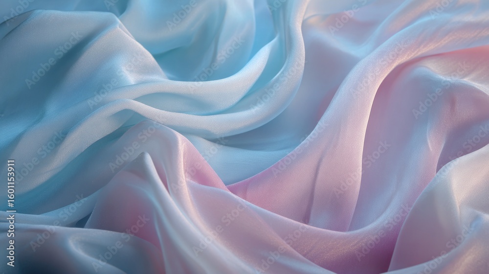 Obraz premium Soft, flowing fabric in pastel shades