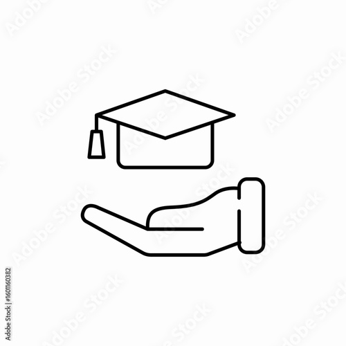education insurance icon sign vector