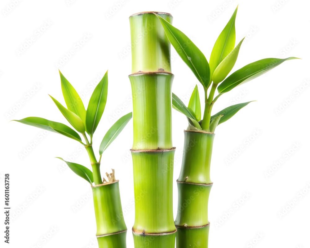 Fototapeta premium bamboo isolated on white background. PNG Transparent file type with high definition quality And vibrant color grading Available.