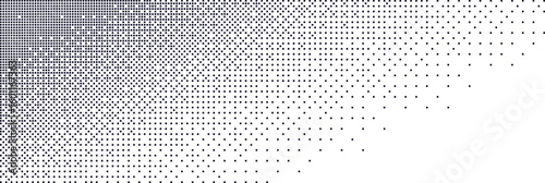 Background with pixel transform effect with halftone dot pattern.  8bit art design with explosion and geometric elements.