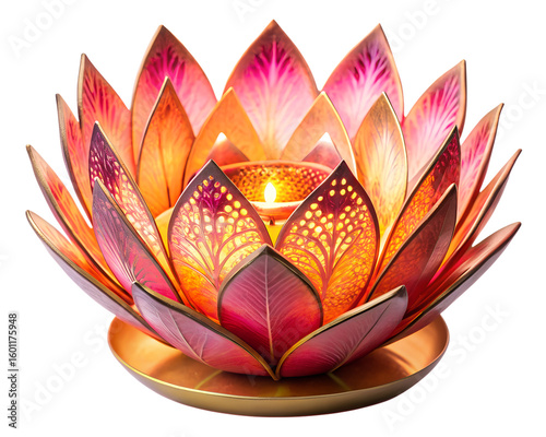 lotus flower illustration isolated on white background. PNG Transparent file type with high definition quality And vibrant color grading Available.