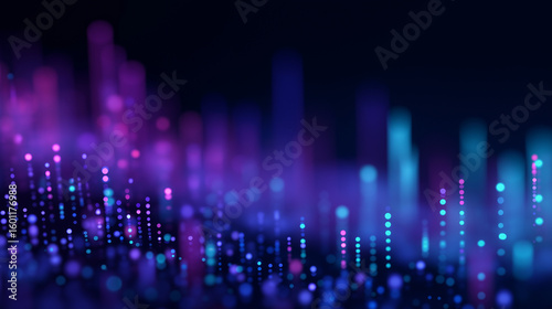 Futuristic Data Visualization with Dynamic Crystallization Effects
