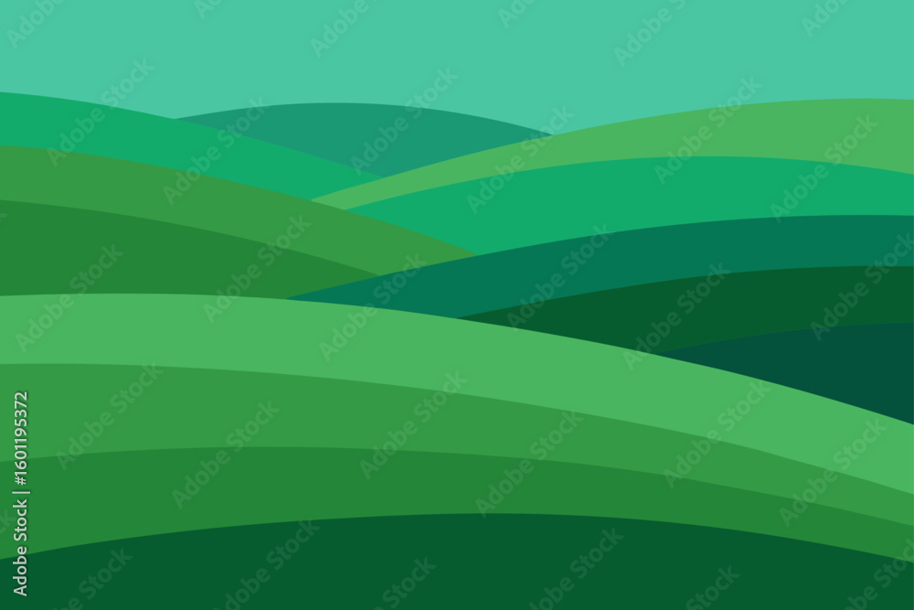 Obraz premium abstract green background with mountains