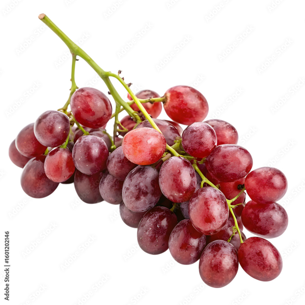 Fototapeta premium Red Grapes: Fresh Fruit Bunch, Vineyard Produce, Healthy Eating